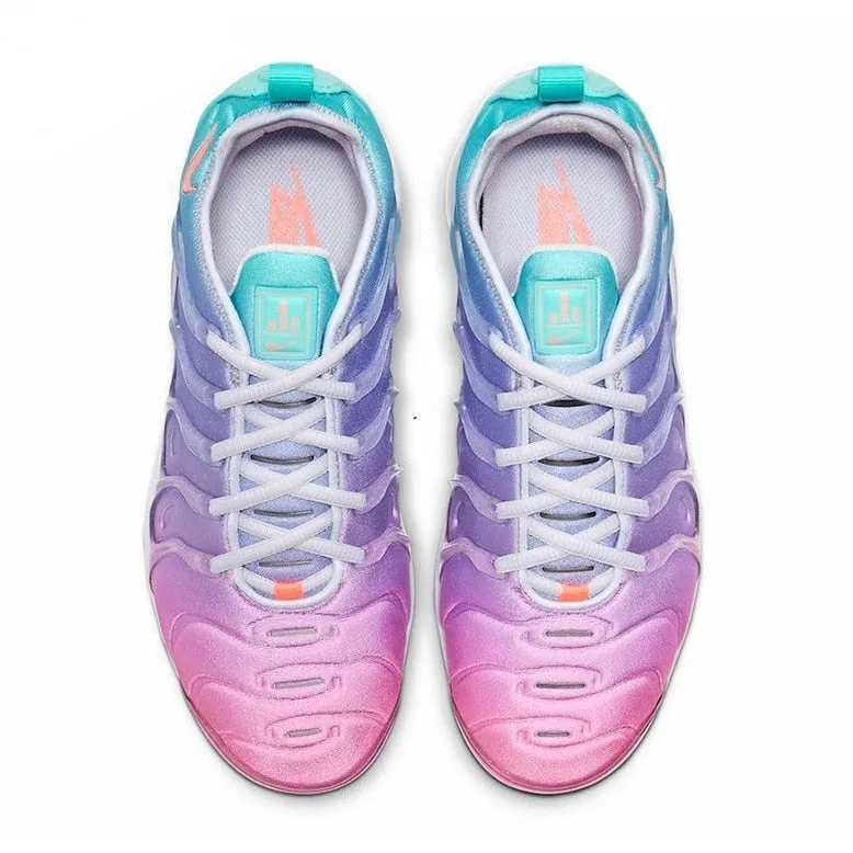 Discount Asics Tennis Shoes Nike- Air VaporMax Plus TN Women Men's Running Shoes Triple Black New Arrival Authentic Breathable Outdoor Sneakers 36-45