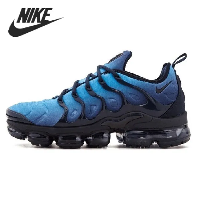 Pronation Running Shoes Asics Nike- Air VaporMax Plus TN Women Men's Running Shoes Triple Black New Arrival Authentic Breathable Outdoor Sneakers 36-45
