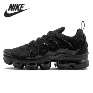 Best Asics Carbon Running Shoes Nike- Air VaporMax Plus TN Women Men's Running Shoes Triple Black New Arrival Authentic Breathable Outdoor Sneakers 36-45