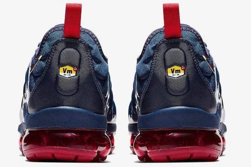 Nike- Air VaporMax Plus TN Women Men's Running Shoes Triple Black New Arrival Authentic Breathable Outdoor Sneakers 36-45