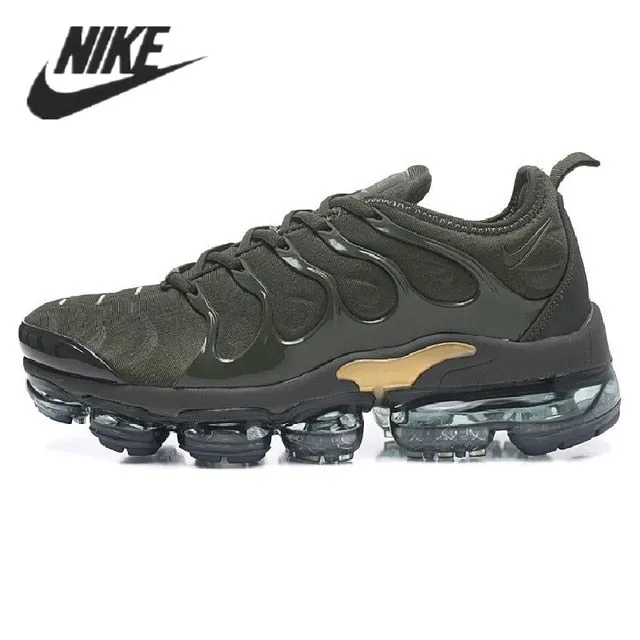 Nike- Air VaporMax Plus TN Women Men's Running Shoes Triple Black New Arrival Authentic Breathable Outdoor Sneakers 36-45 Asics Gel Kahana 8 Running Shoes