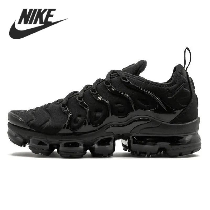 Asics Gel Pickleball Shoes Nike- Air VaporMax Plus TN Women Men's Running Shoes Triple Black New Arrival Authentic Breathable Outdoor Sneakers 36-45