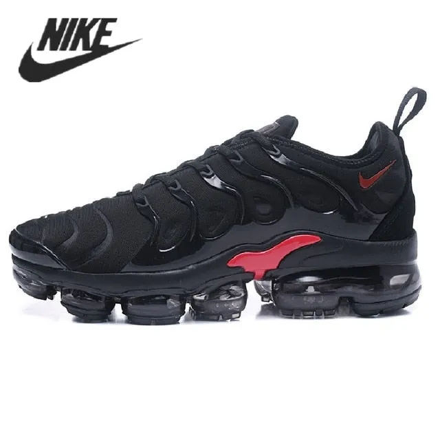 Nike- Air VaporMax Plus TN Women Men's Running Shoes Triple Black New Arrival Authentic Breathable Outdoor Sneakers 36-45 Asics Shoes Gel 1090