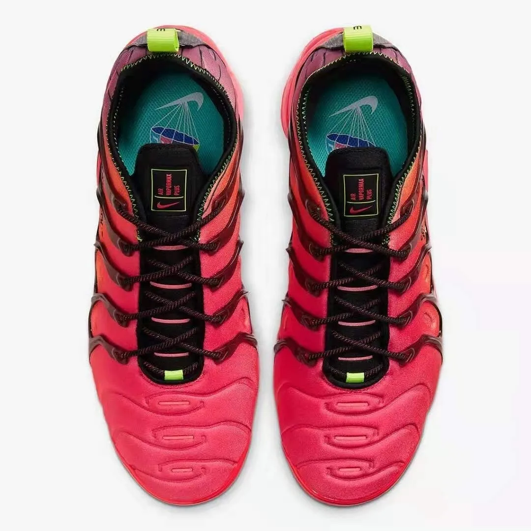 Eastbay Asics Wrestling Shoes Nike- Air VaporMax Plus TN Women Men's Running Shoes Triple Black New Arrival Authentic Breathable Outdoor Sneakers 36-45