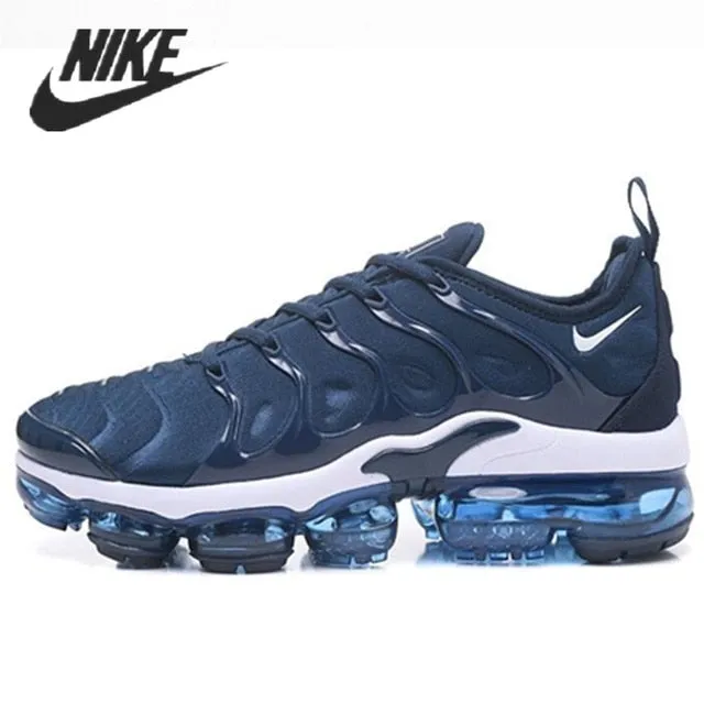 Nike- Air VaporMax Plus TN Women Men's Running Shoes Triple Black New Arrival Authentic Breathable Outdoor Sneakers 36-45 Asics Gel-nimbus 26 Running Shoes Review