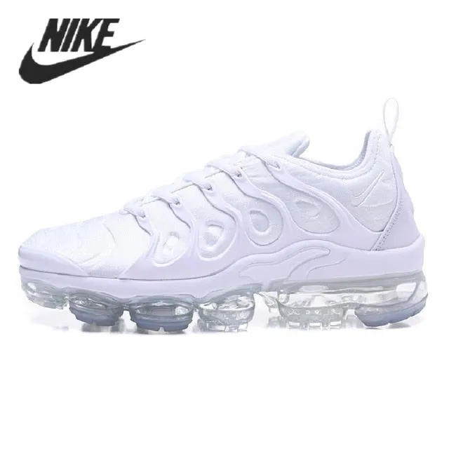 Nike- Air VaporMax Plus TN Women Men's Running Shoes Triple Black New Arrival Authentic Breathable Outdoor Sneakers 36-45 Asics Running Shoes Magic Speed