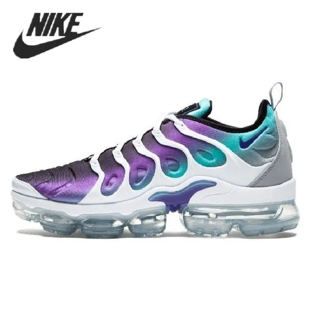 Top 3 Asics Running Shoes Nike- Air VaporMax Plus TN Women Men's Running Shoes Triple Black New Arrival Authentic Breathable Outdoor Sneakers 36-45