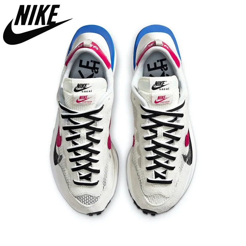 Nike- Authentic Sacai x VaporWaffle Mens Running Shoes Royal Fuchsia String Villain Red Pegasus Vaporfly Shoes Sports Shoes Asics Gel Foundation 12 Running Shoe