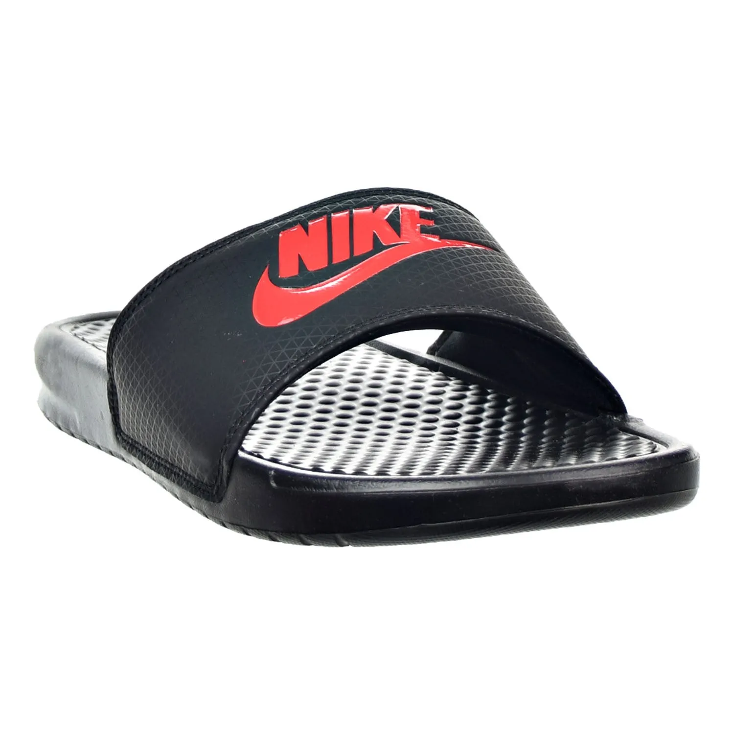 Nike Benassi JDI Men's Sandals Black/Challenge Red Childrens Character Slippers