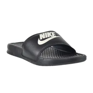 Nike Benassi JDI Men's Sandals Black/White Bedroom Heel Slippers