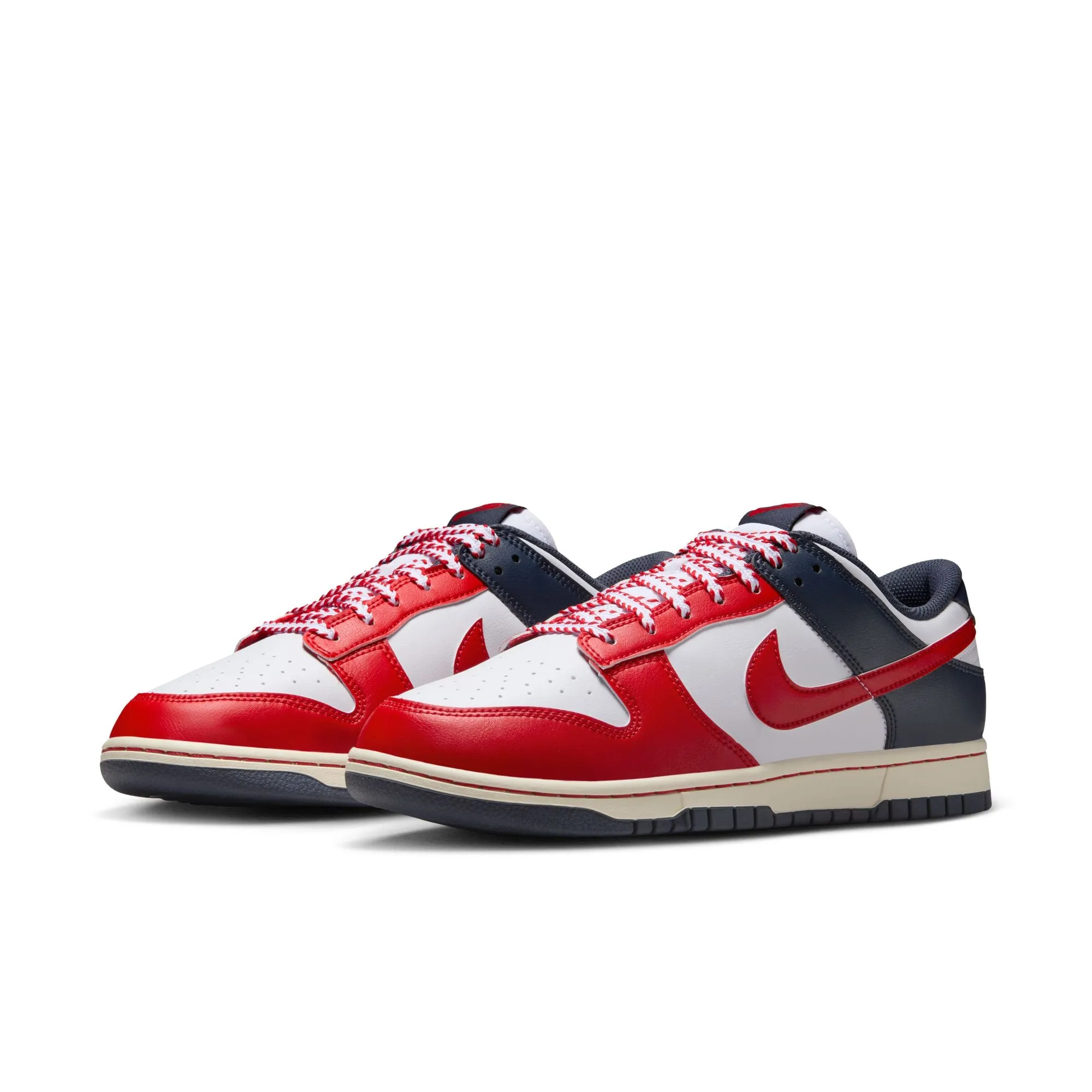 Nike Dunk Low Retro Men's Shoes Color: White/university Red-thunder Blue IM2222-100 Wrestling Shoes Asics