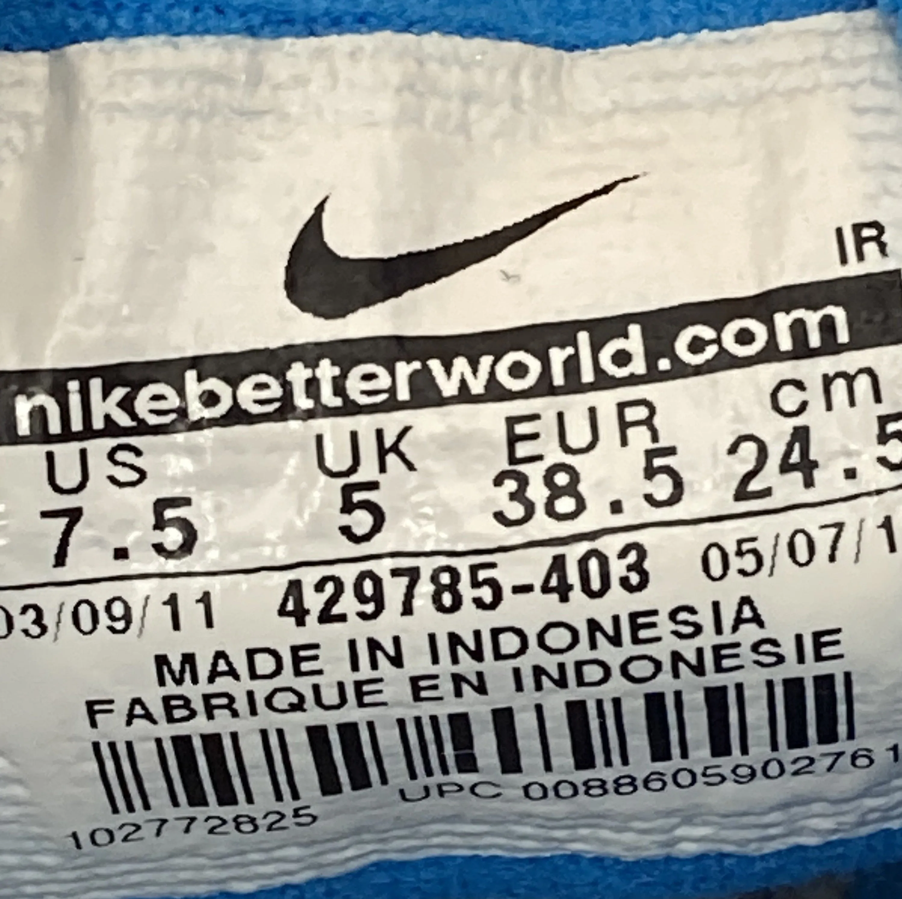 Asics Torrance Running Shoe NIKE FREE TR FIT Women's Size 7.5 Running Shoes Sneakers Blue