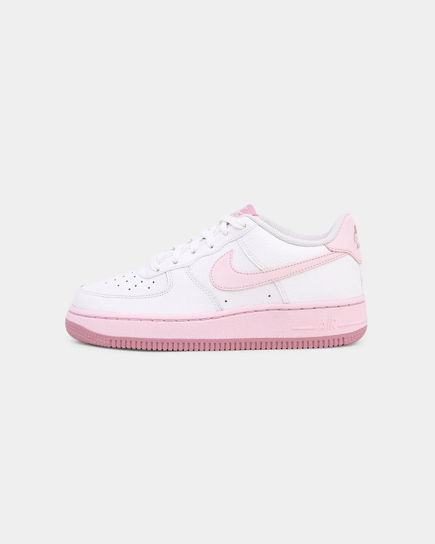 Nike Kid's Air Force 1 (GS) White/Pink Foam Badminton Shoes Asics