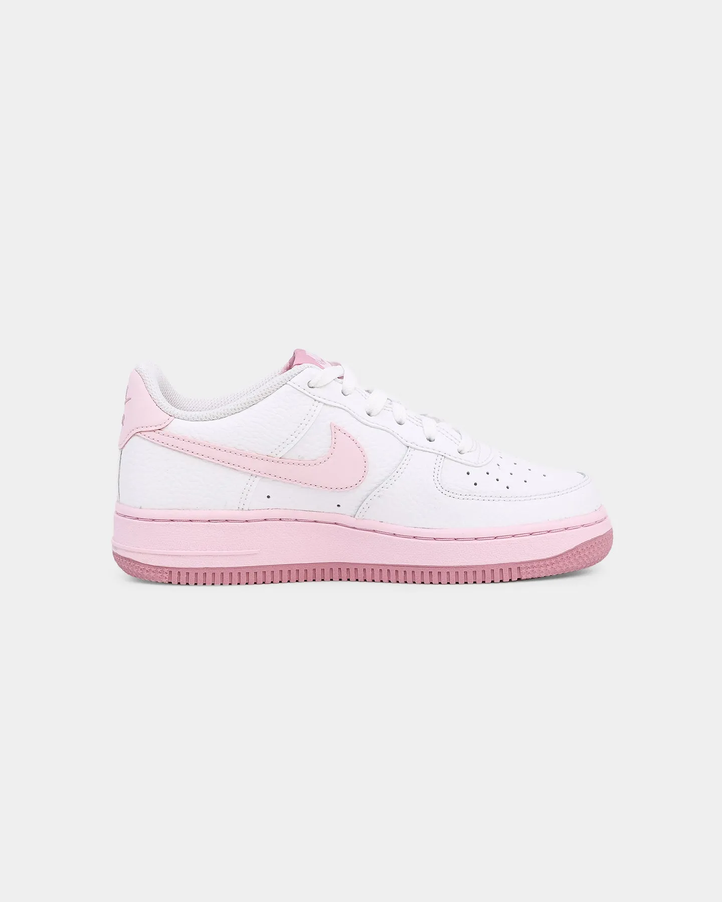 Nike Kid's Air Force 1 (GS) White/Pink Foam Asics White Shoes