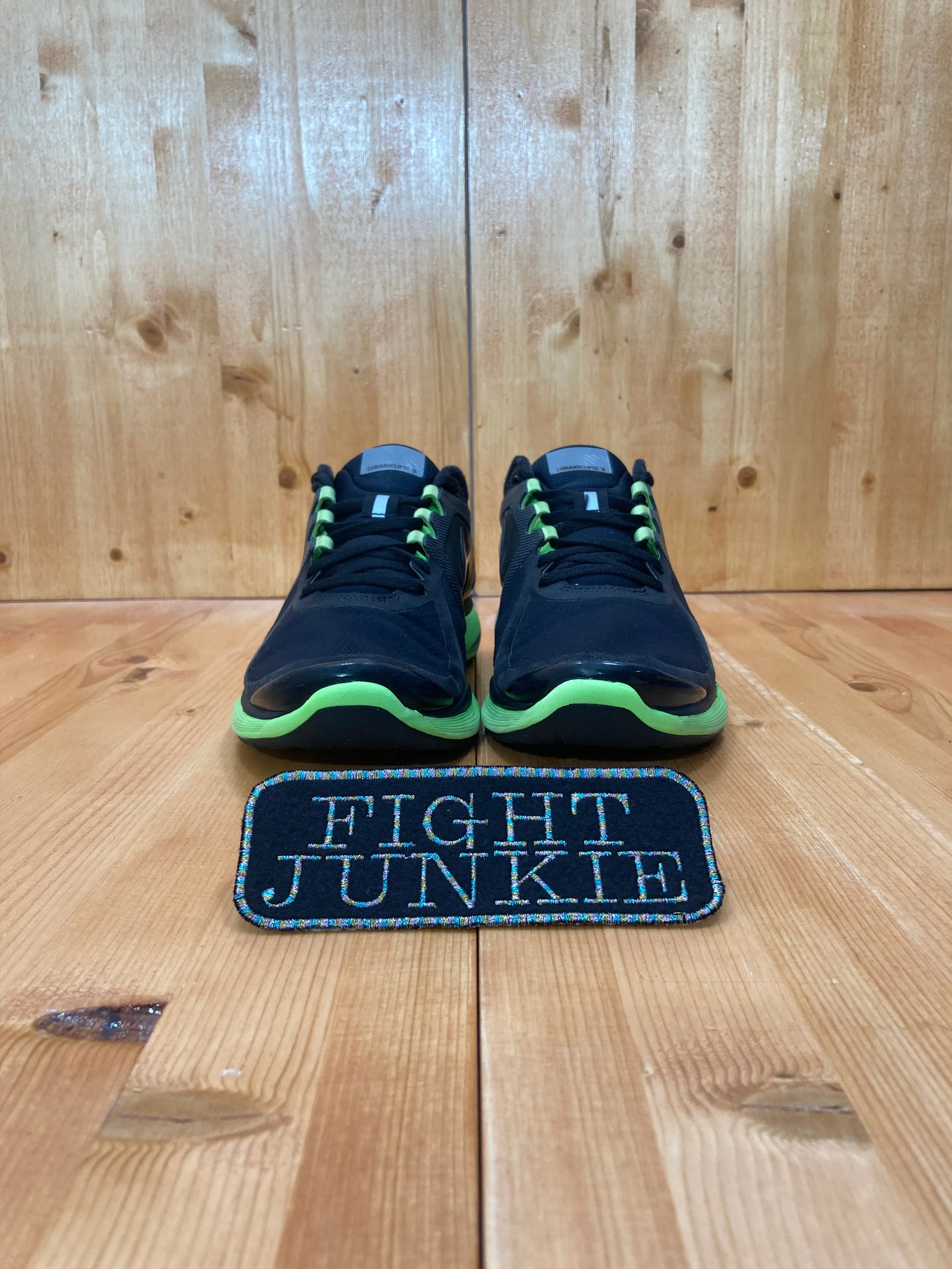 NIKE LUNARECLIPSE  2 SHIELD Mens Size 8 Running Training Shoes Sneakers Black & Green 537918-003 Asics Gel-challenger 15 Tennis Shoes