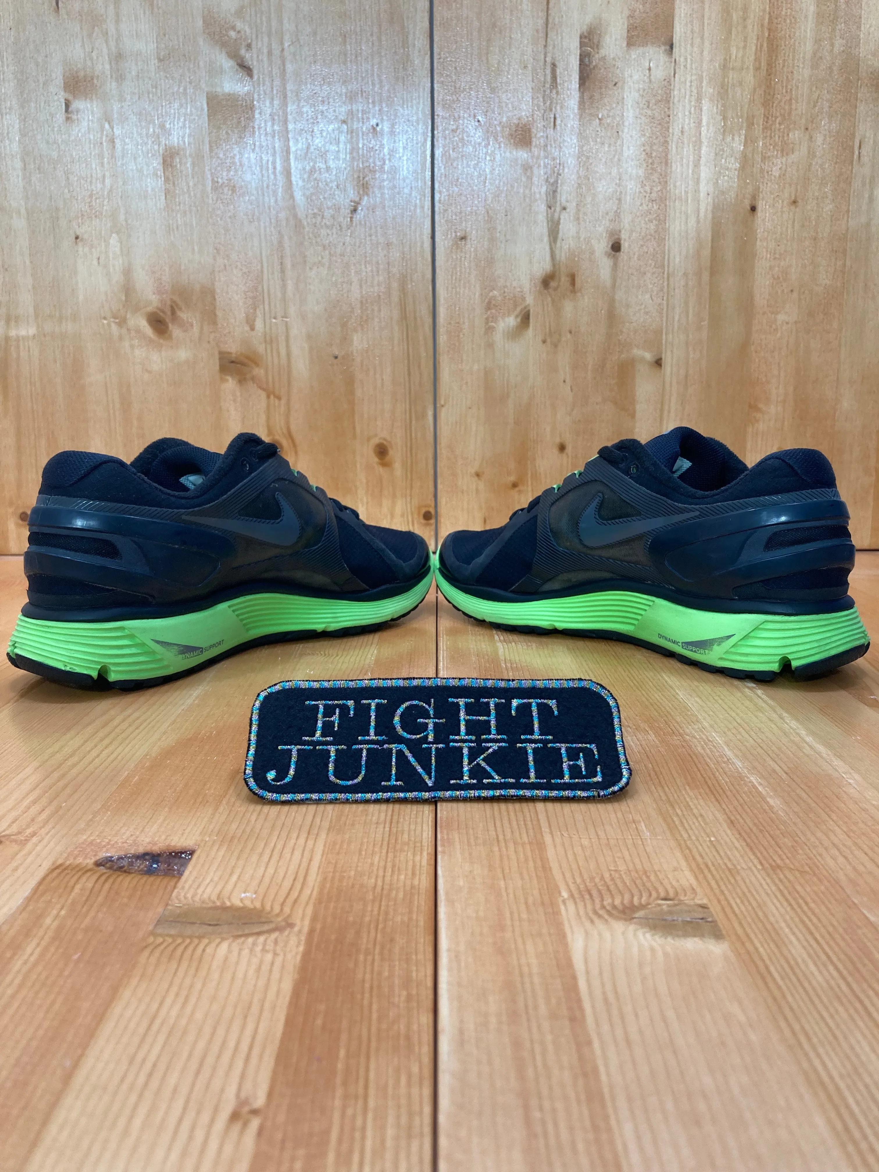 NIKE LUNARECLIPSE  2 SHIELD Mens Size 8 Running Training Shoes Sneakers Black & Green 537918-003 Asics Running Shoes Black