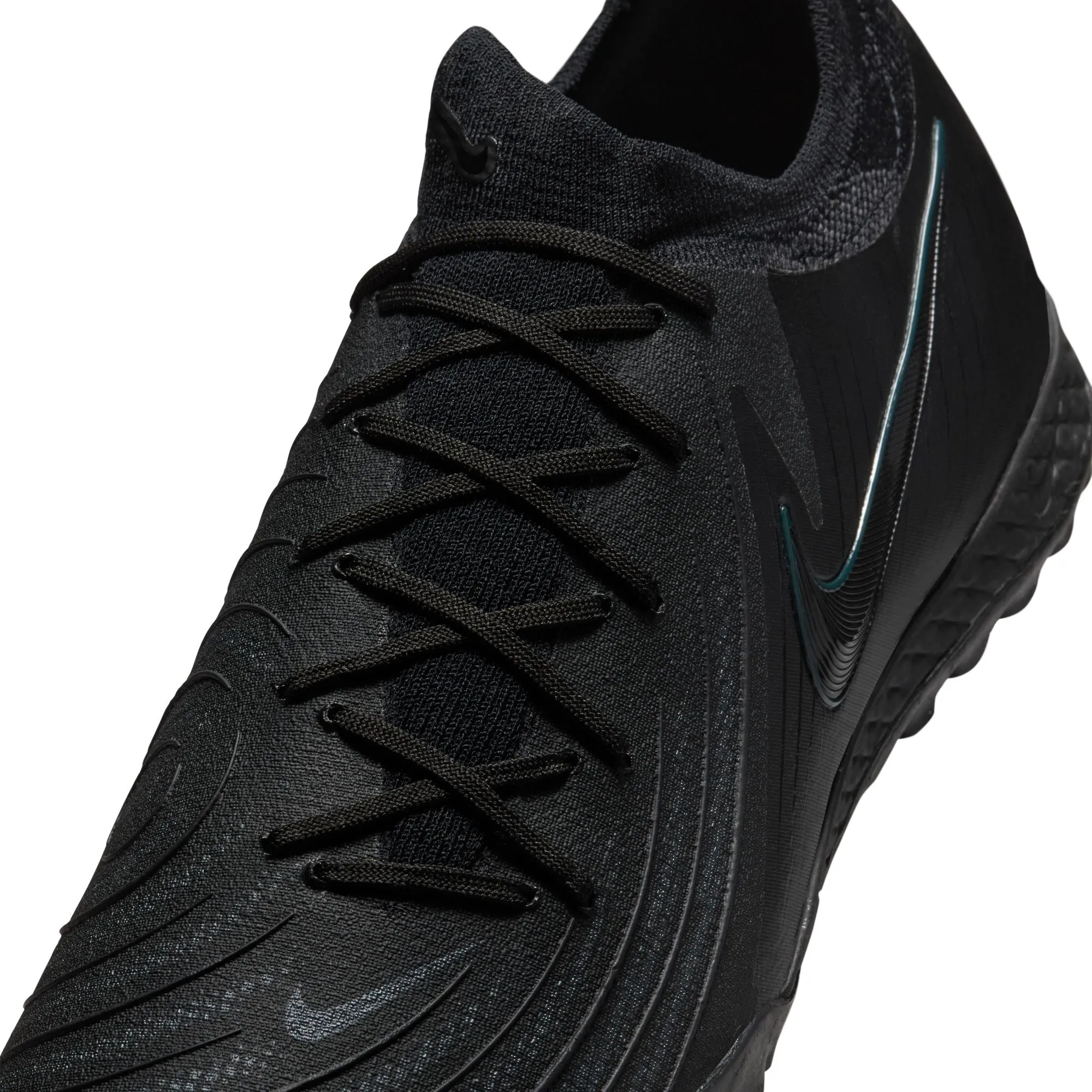 Nike Phantom GX II Pro TF Turf Soccer Shoes - Black/ Black Jungle Asics Cream Shoes