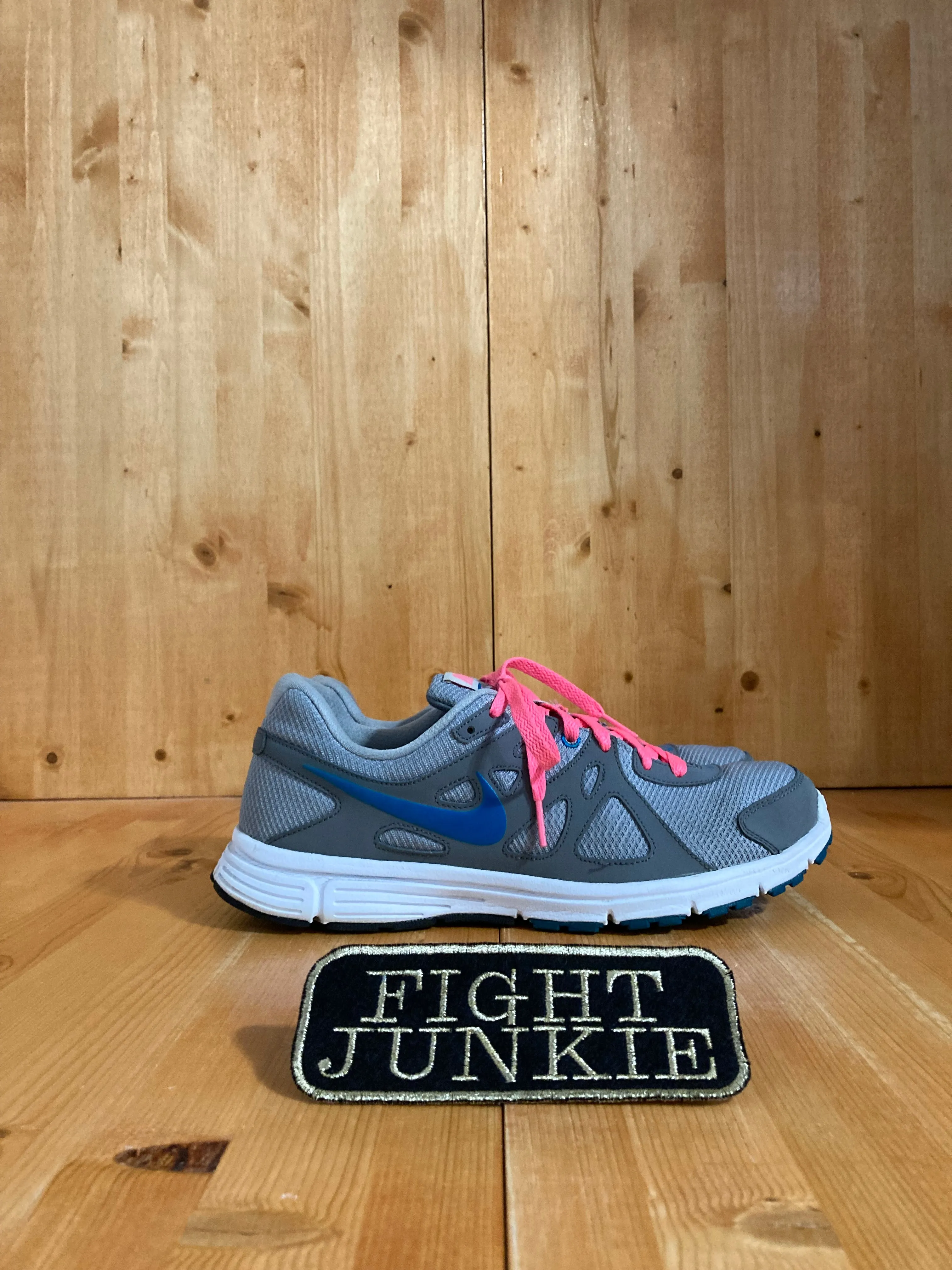 NIKE REVOLUTION 2 Women's Size 12 Running Shoes Sneakers Gray Asics Gel Pulse 9 Running Shoes T7d8n