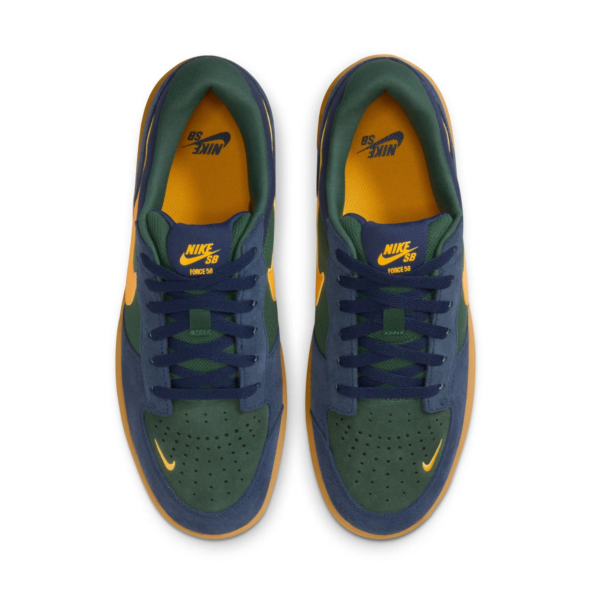 Nike SB Force 58 - Navy/University Gold-Fir Asics Wrestling Shoes Matflex 6