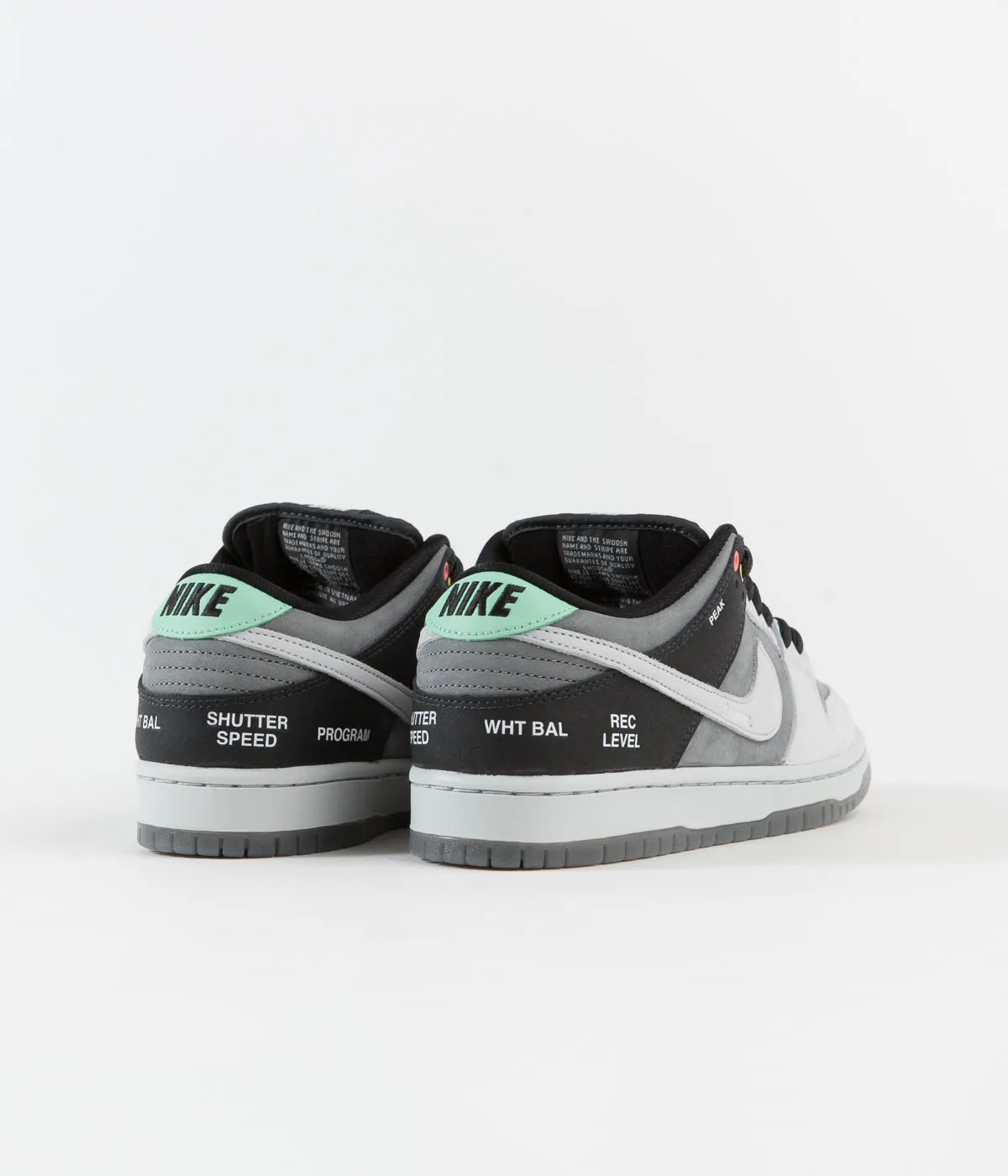 Asics Leather Walking Shoes Nike SB Orange Label 'VX1000' Dunk Low Pro Shoes - Smoke Grey / Pure Platinum - Off Noir