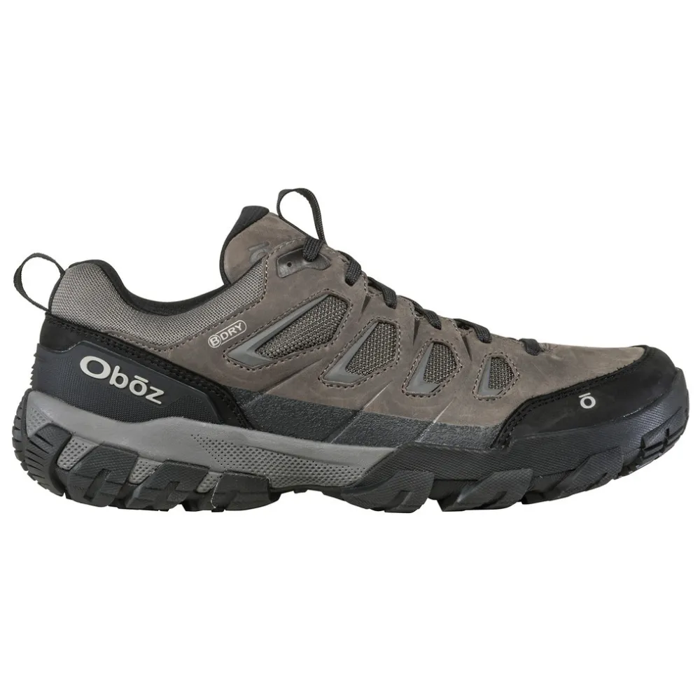 Oboz Sawtooth X Low Charcoal Waterproof Hiking Shoe (Men's) Vegan Barefoot Hiking Shoes