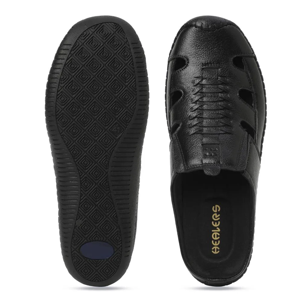 Sandals St Vincent Airport Healers By Liberty OSL-57 Casual Sandal For Mens (Black)