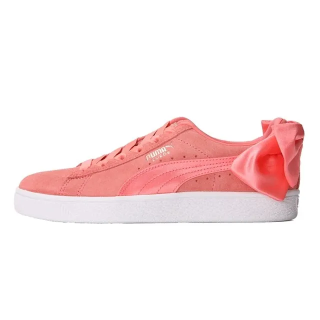 Asics Shoes Spain Original New Arrival 2018 PUMA Suede Bow Wns Women's Skateboarding Shoes Sneakers