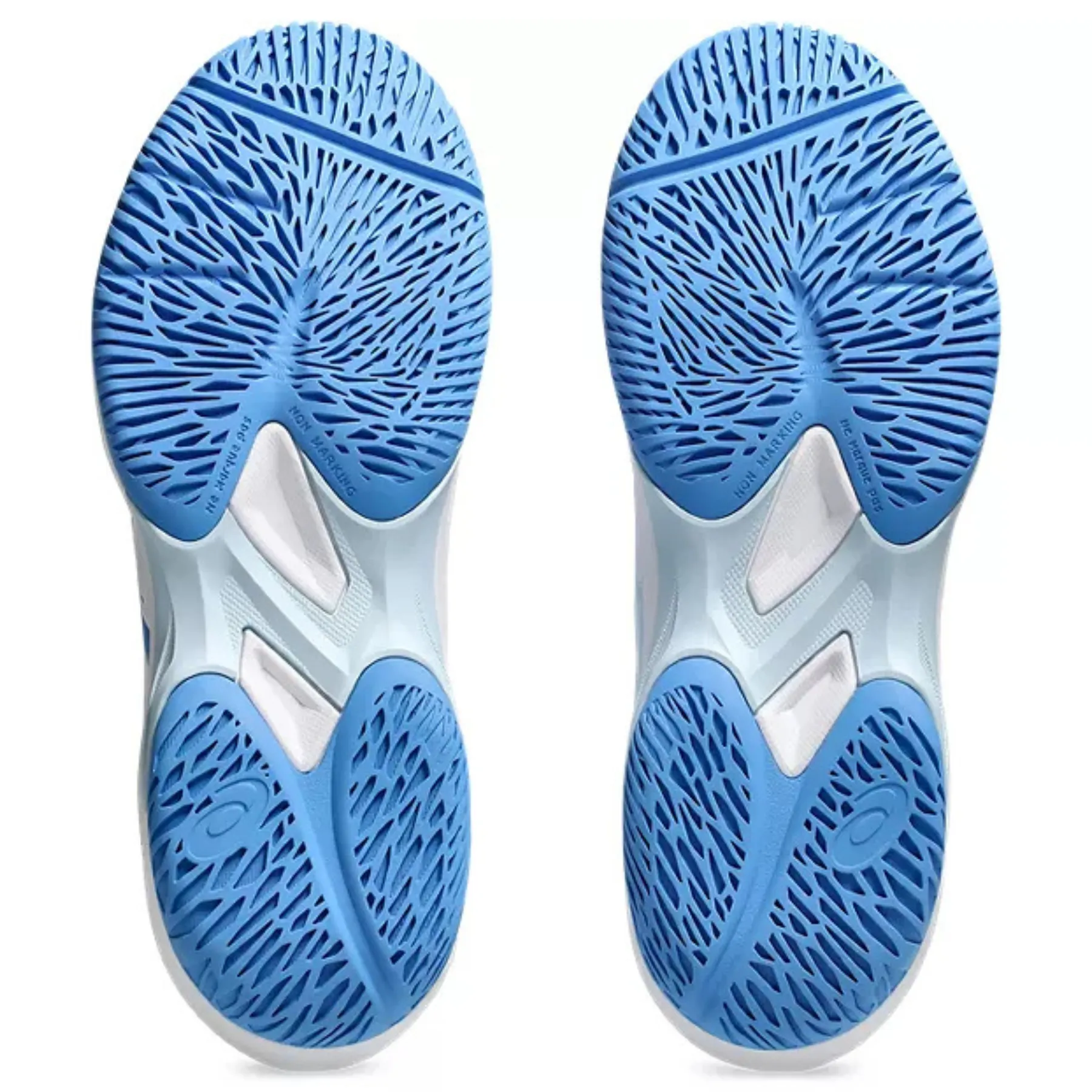 Designer Asics Shoes Asics Game FF Womens Shoes - White/Blue Coast