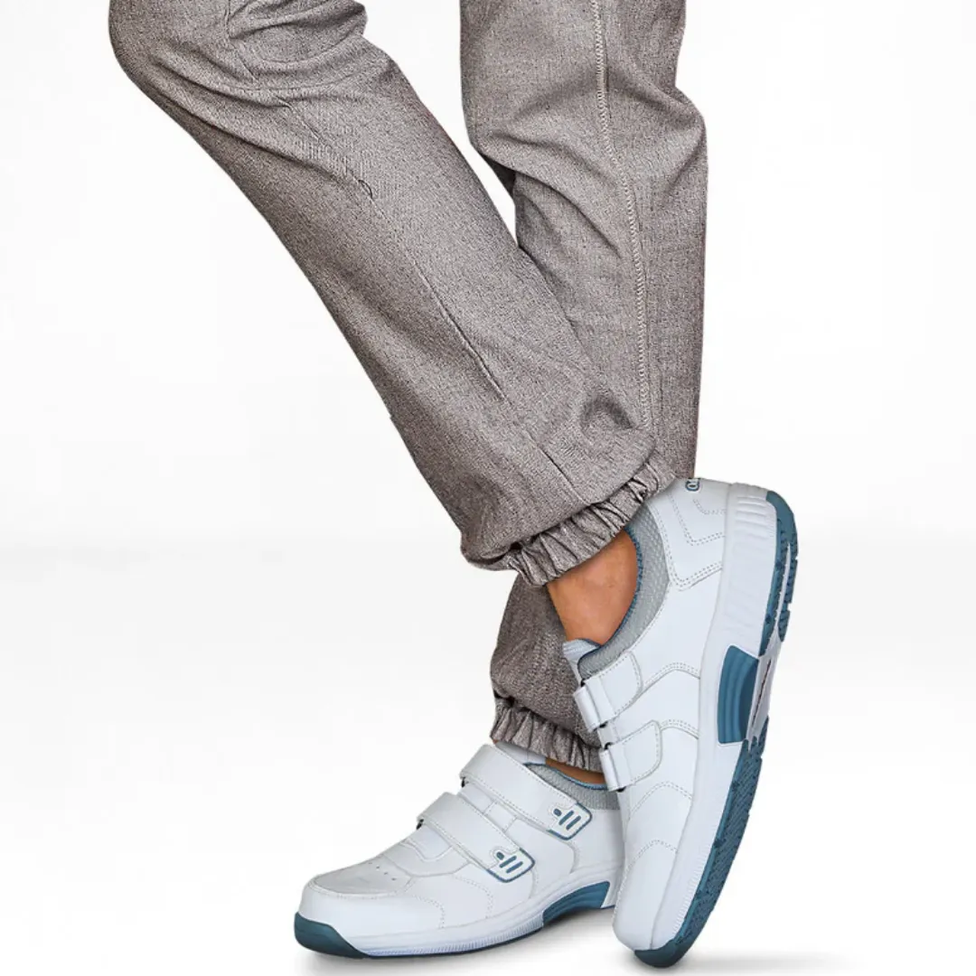 Work Business Casual Shoes Orthofeet - Men - Alamo - White