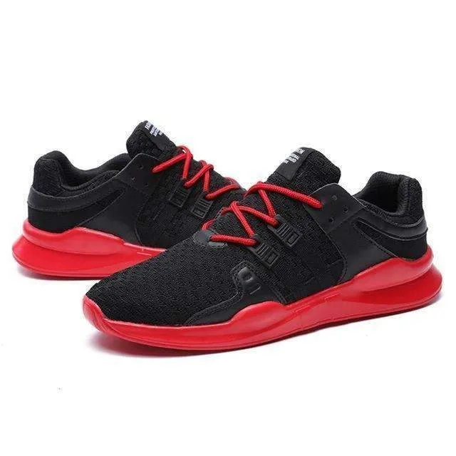 OUTAD 2018 Men Running Sneakers Breathable Mesh Upper Comfortable Light Running Shoes Anti-skid Sole Outdoor Sport Shoes Most Stylish Hiking Shoes