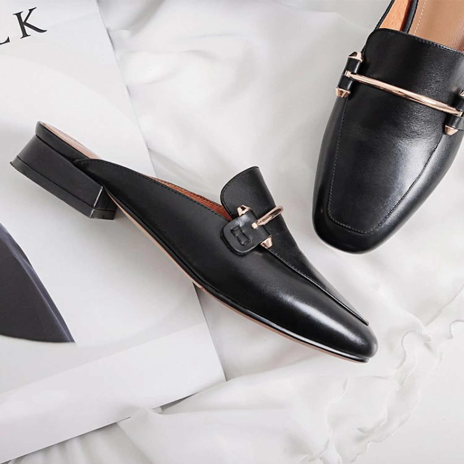 Canvas Casuals Shoes Women Casual Low Heel Mules Shoes