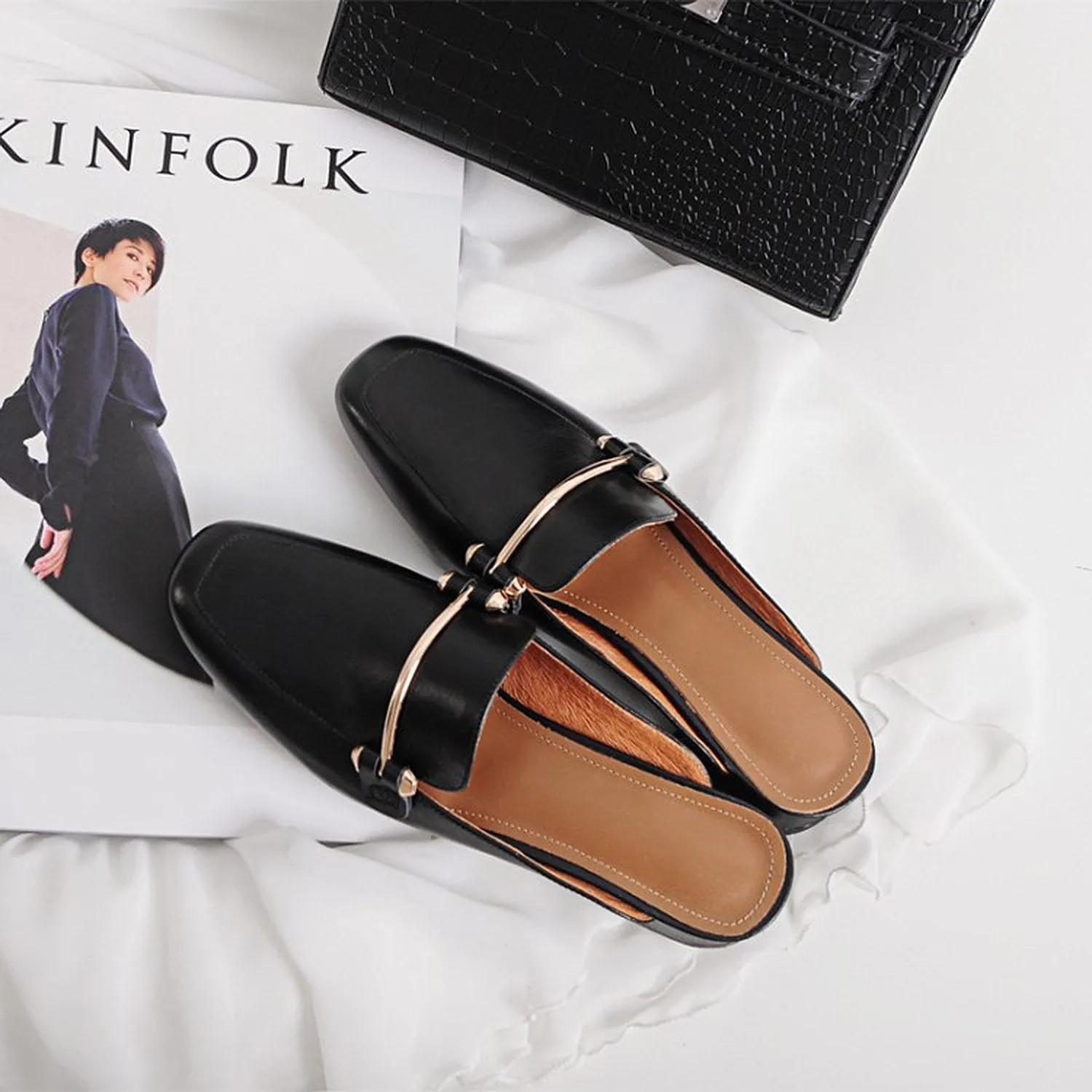 Cheap Casual Shoes Near Me Women Casual Low Heel Mules Shoes