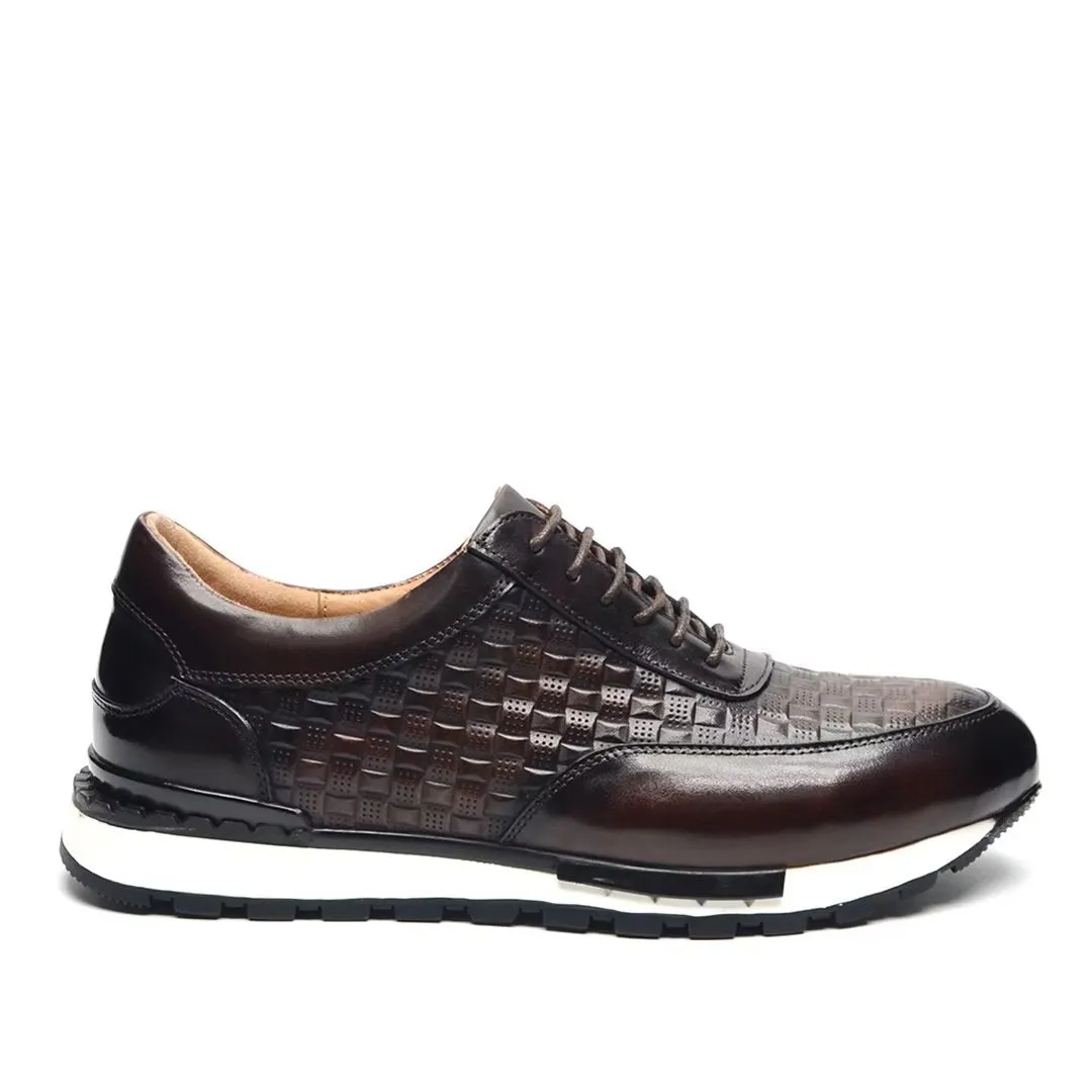 Giorgio Armani Casual Shoes Croctex Opulessa Lace Elegance