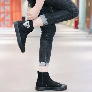 Oxfords Leather Breathable Casual Dress Shoes Owlkay Casual Sparkling High Top Canvas Shoes