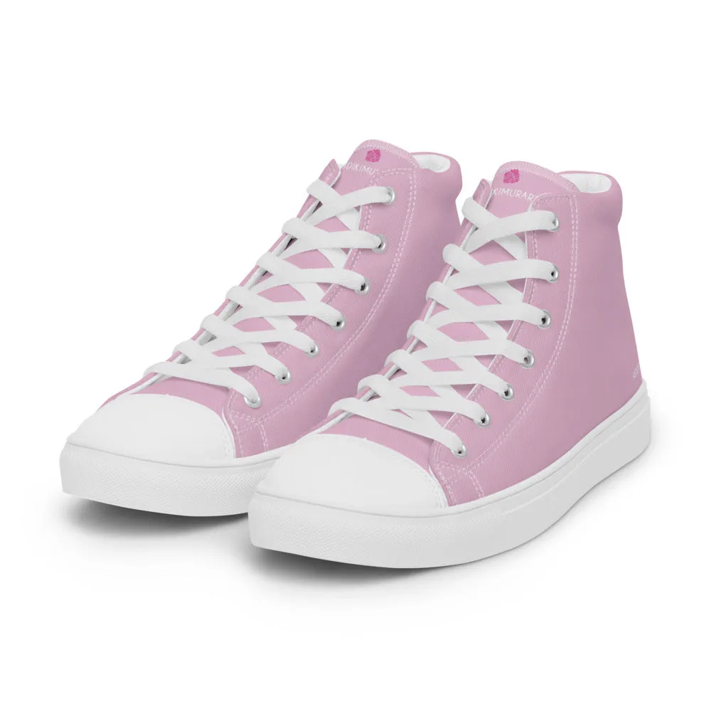 Pale Pink Men's Sneakers, Best Designer Solid Color Designer Premium Tennis Shoes For Men Cowboys Boots Near Me