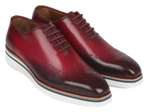 Dingo Shoes Casual Paul Parkman Men's Smart Casual Wingtip Oxfords Bordeaux (ID#188-BRD)