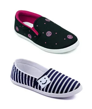 Best Sneakers For Indoor Cycling ASIAN Women's Denim Casual Shoes Combo Pack of 2 (UK-7) Pink