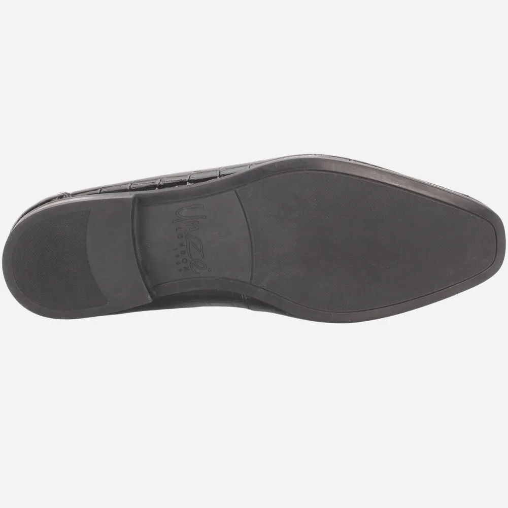 Men "KLIEN" Leather Office Dress Slip-On Oxfords Flat Lace Shoes