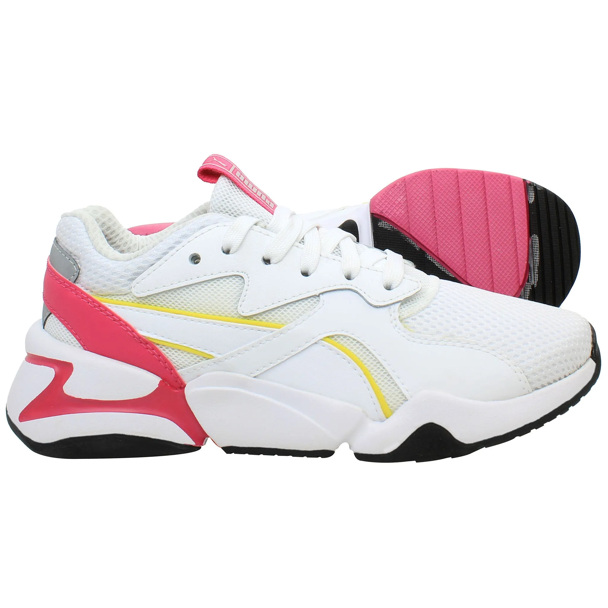Asics Gel-enhance Ultra 4 Running Shoe Puma Nova Coloured Womens White Running Shoes