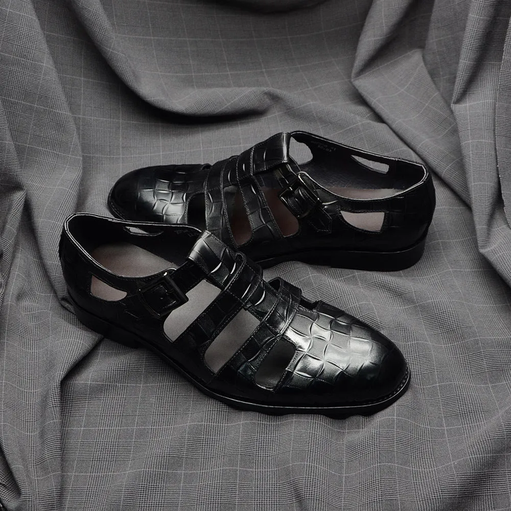 Croctex Veltique Buckled Lace-ups Shoes Outfit Men Casual