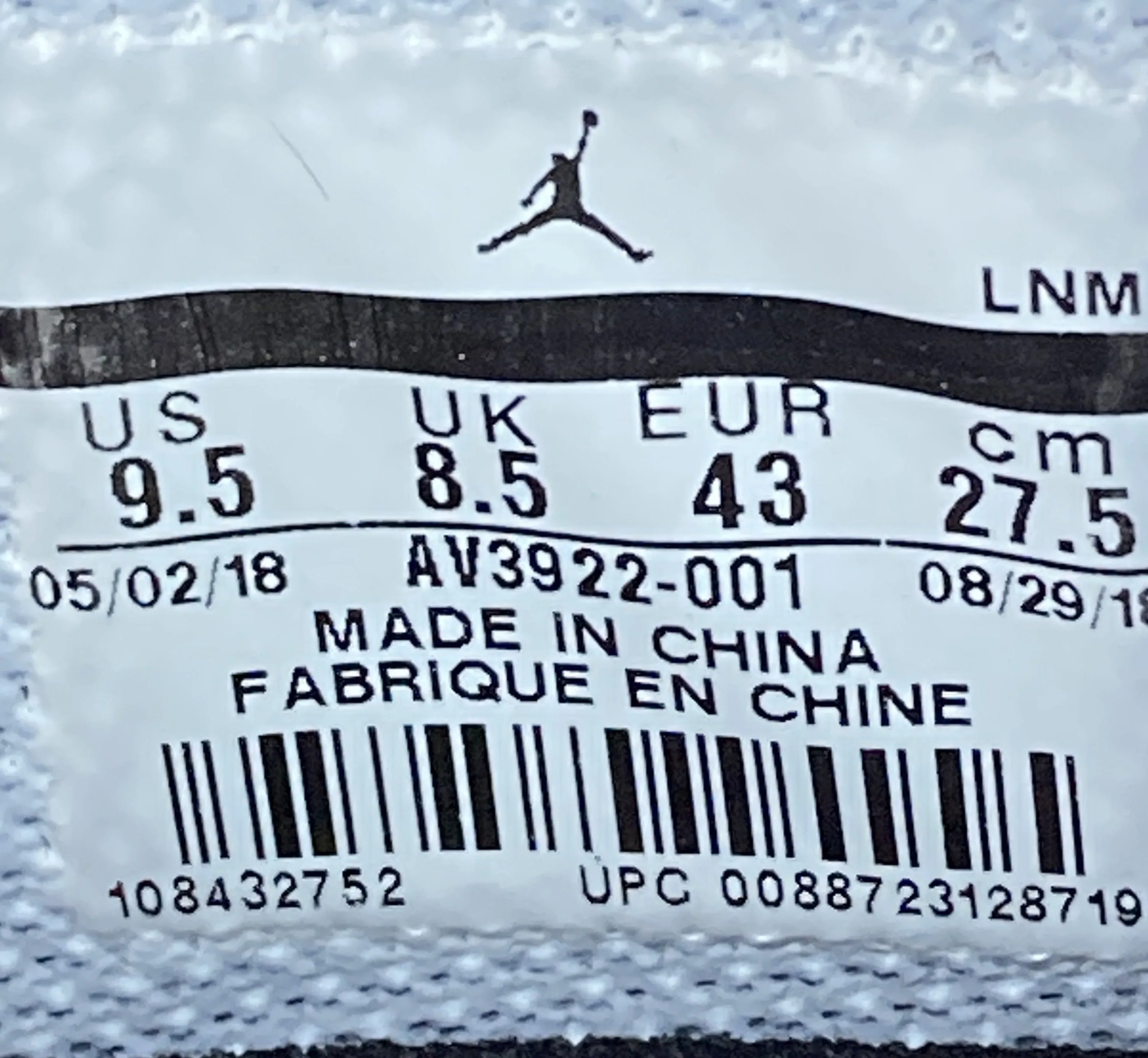 RARE! NIKE AIR JORDAN LEGACY 312 Men's Size 9.5 Shoes Sneakers Black AV3922-001 Best Walking Shoes Asics