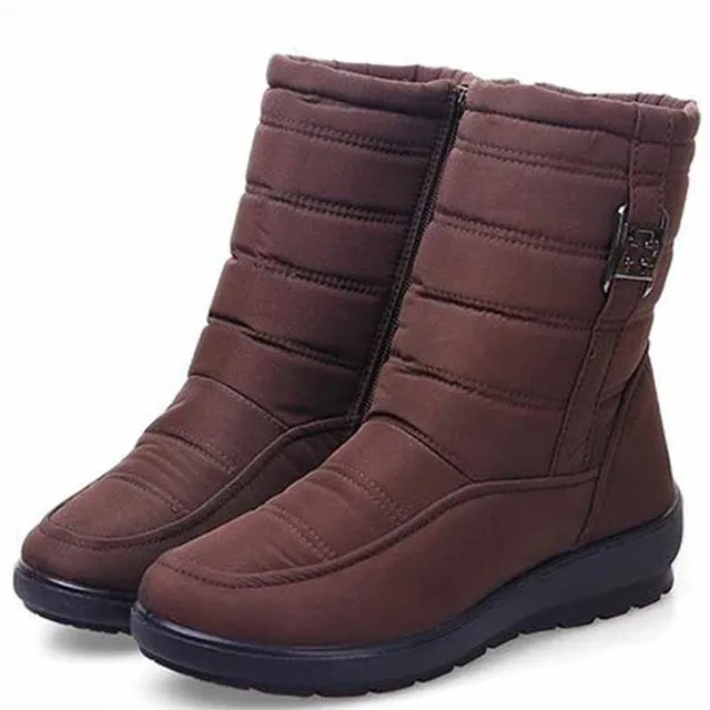 Plus size snow boots women winter boots plus fur keep warm non slip women boots 2018 waterproof casual women shoes Diy Waterproof Shoes