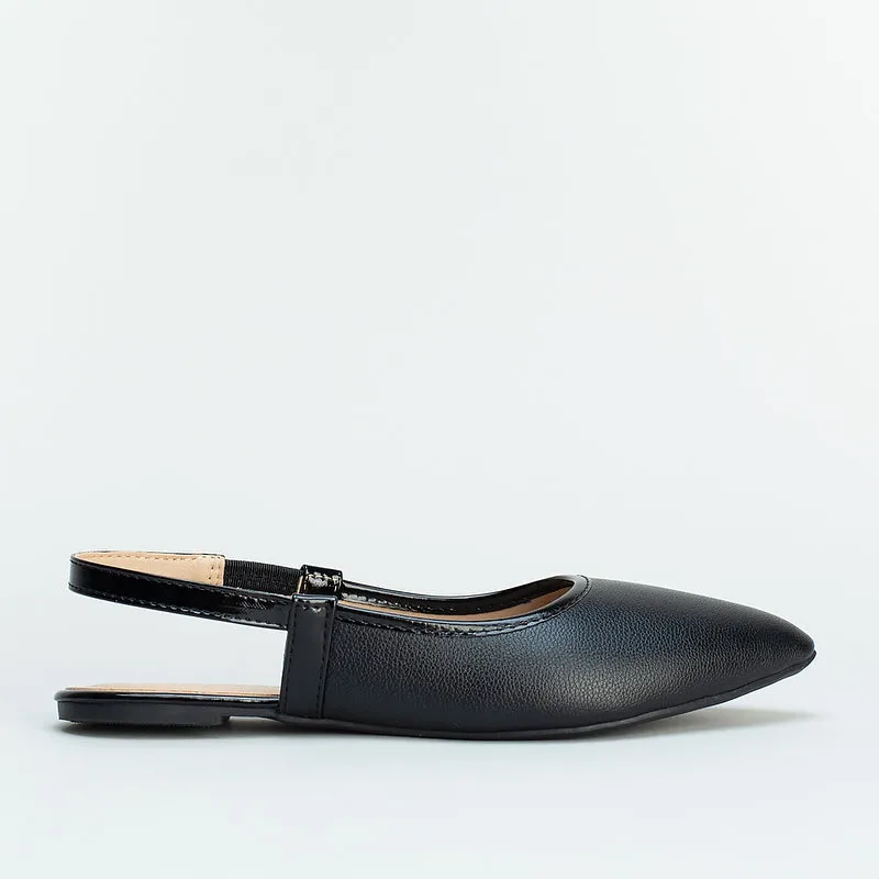 Pointy Sling Back _ 161296 Flat Feet Zero Drop Shoes