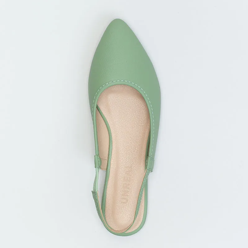 Handbag Flat Shoes Pointy Sling Back _ 161297