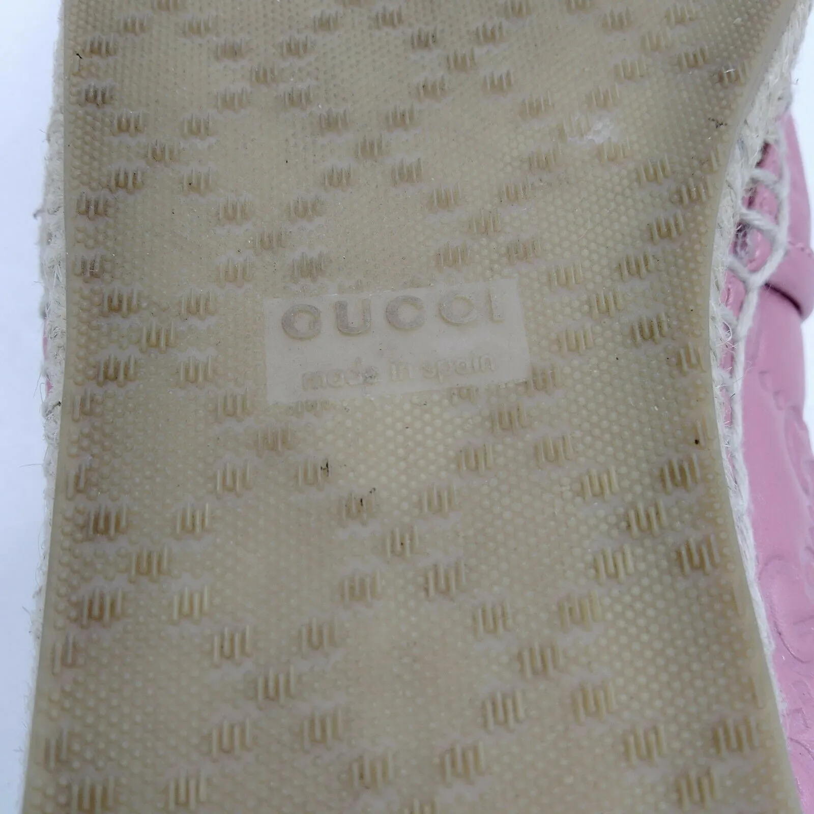 Gucci Flat Shoes Women Pinks Leather (calf) Wedge Shoes