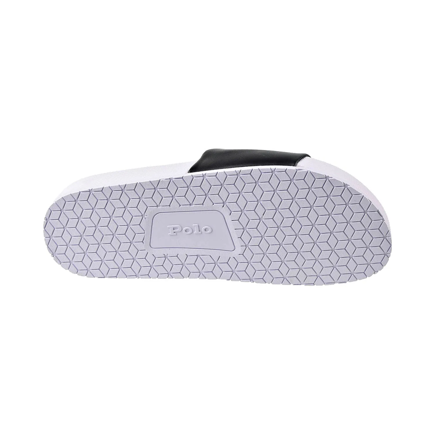 Duo Slides Polo Ralph Lauren Cayson Logo Men's Slides White-Black