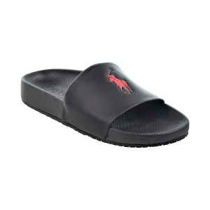 Polo Ralph Lauren Cayson Men's Slides Black-Red North Face Thermal Slippers