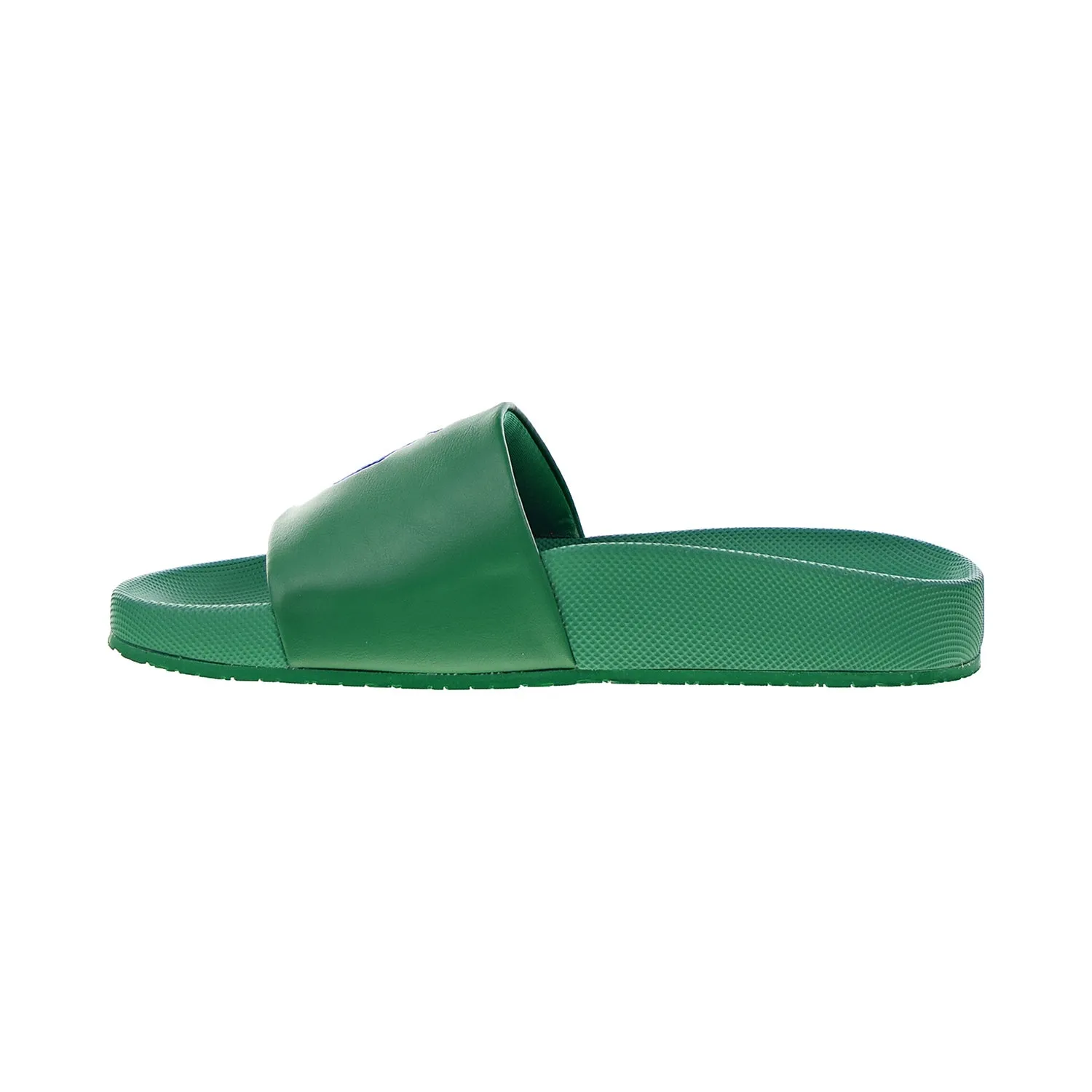 Polo Ralph Lauren Cayson Pony Slides Men's Sandals Billiard Green After Ski Slippers