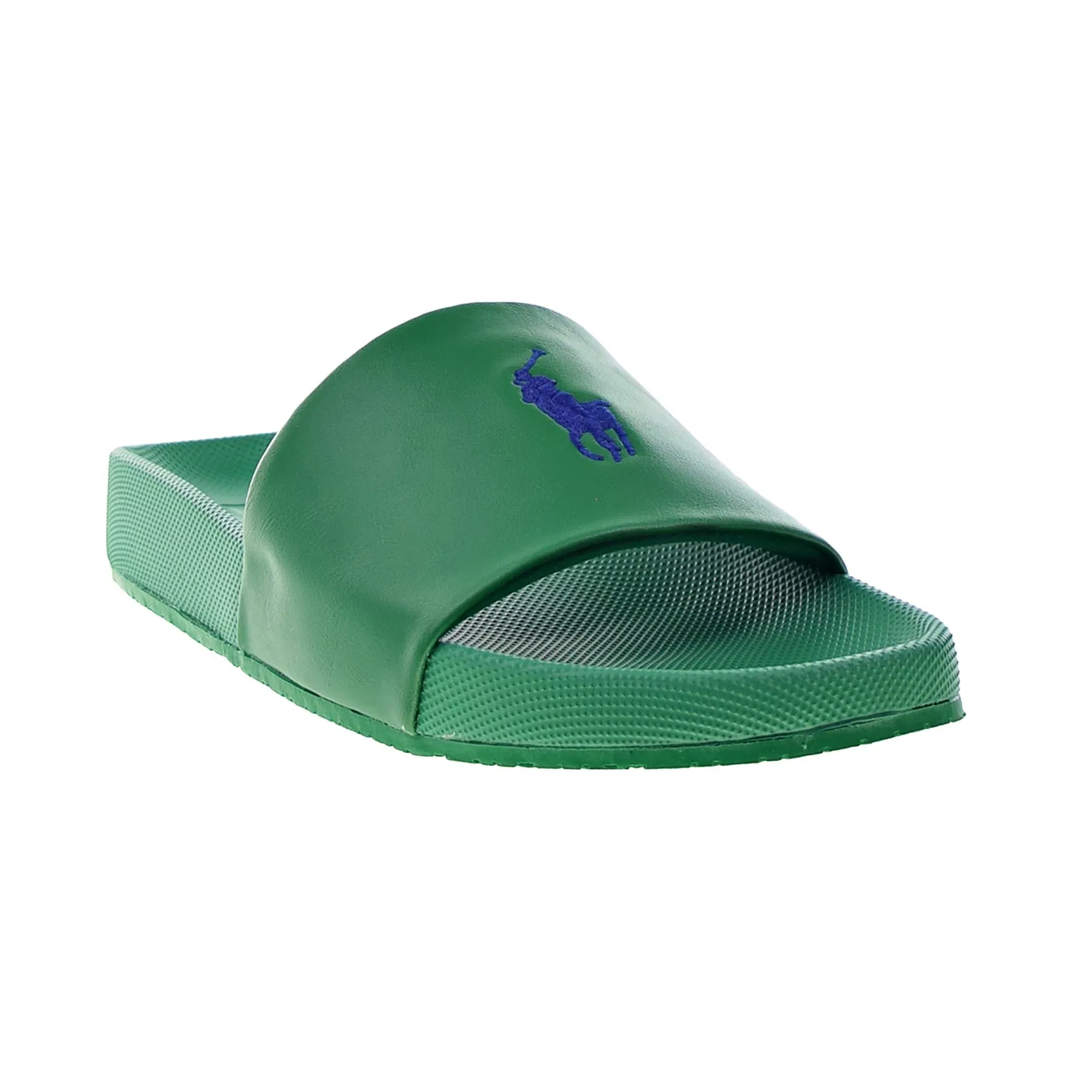 V Logo Slides Polo Ralph Lauren Cayson Pony Slides Men's Sandals Billiard Green