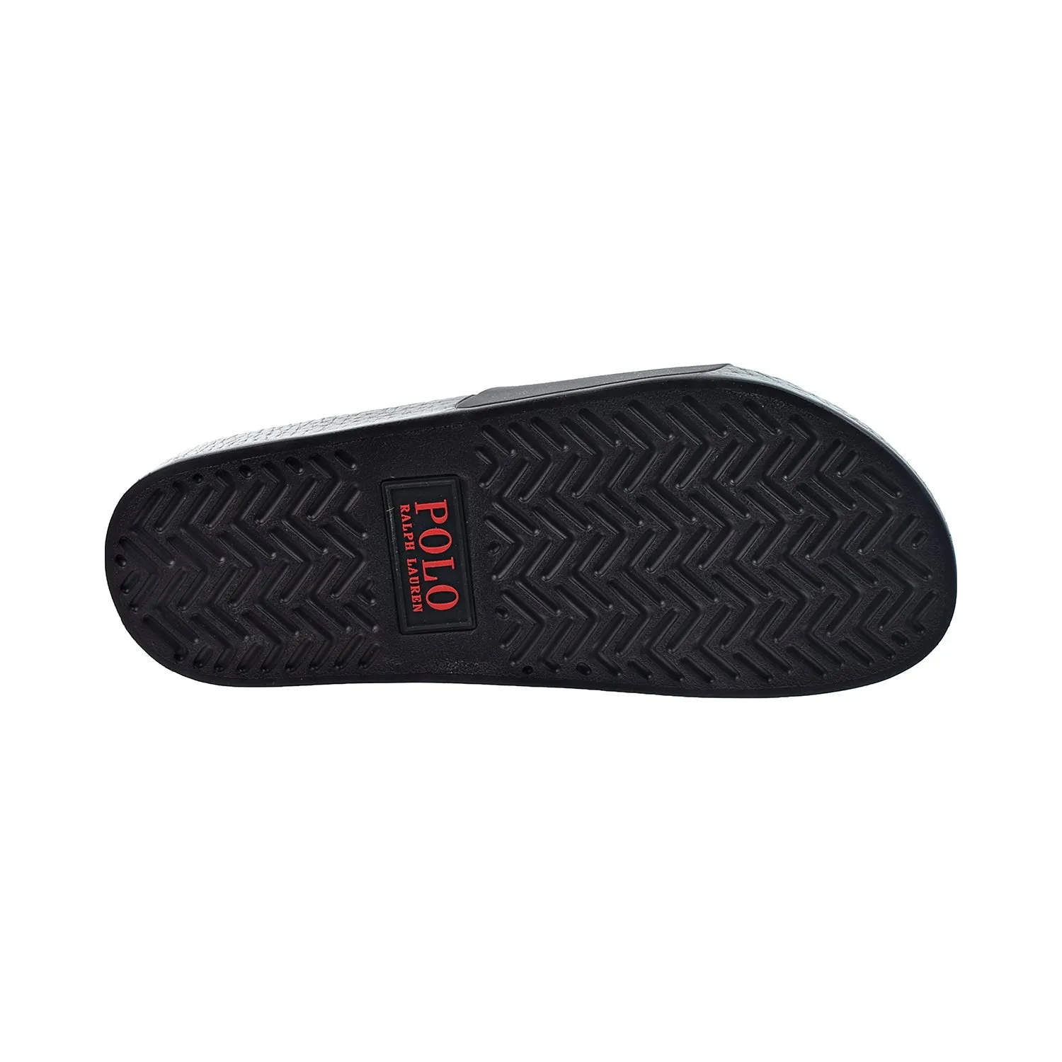 Polo Ralph Lauren Men's Slides Black-Red Ralph Lauren Slippers